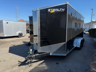 New 2025 Stealth 7 X 16 Cargo / Enclosed Trailer with Ramp with 7ft interior Height -UPGRADED MODEL