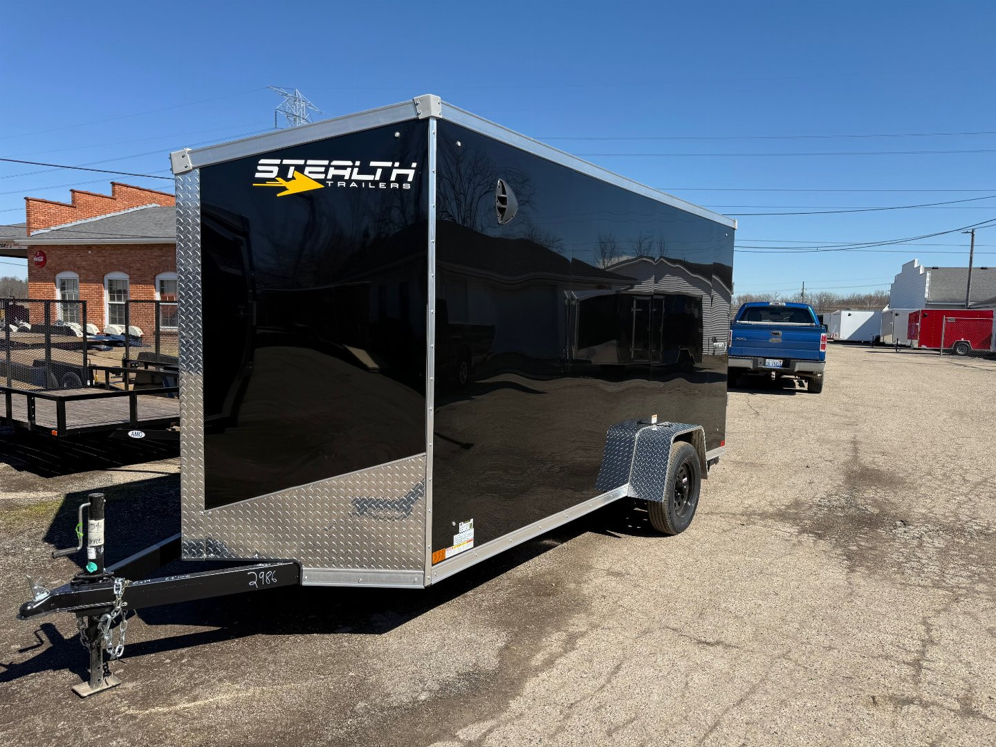 New 2025 6 x 14 Stealth Titan Enclosed Trailer with Ramp with 6ft 6in interior - UPGRADES - damage