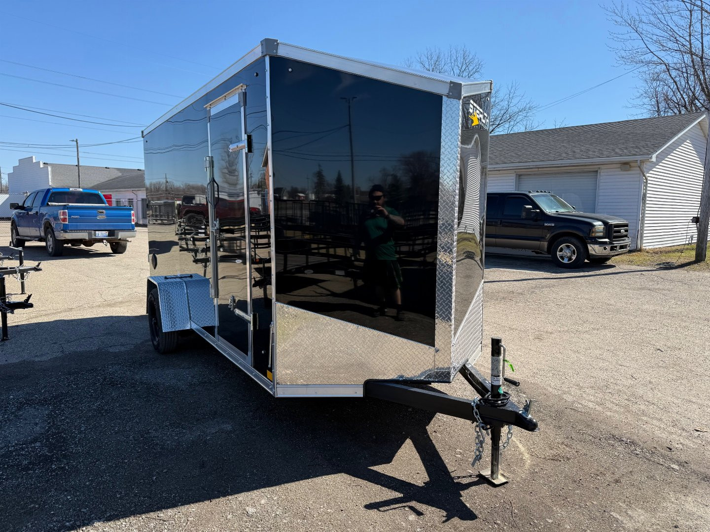 New 2025 6 x 14 Stealth Titan Enclosed Trailer with Ramp with 6ft 6in interior - UPGRADES - damage