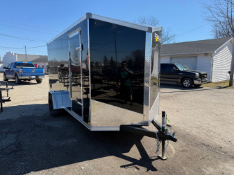 New 2025 6 x 14 Stealth Titan Enclosed Trailer with Ramp with 6ft 6in interior - UPGRADES - damage