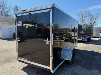 New 2025 6 x 14 Stealth Titan Enclosed Trailer with Ramp with 6ft 6in interior - UPGRADES - damage