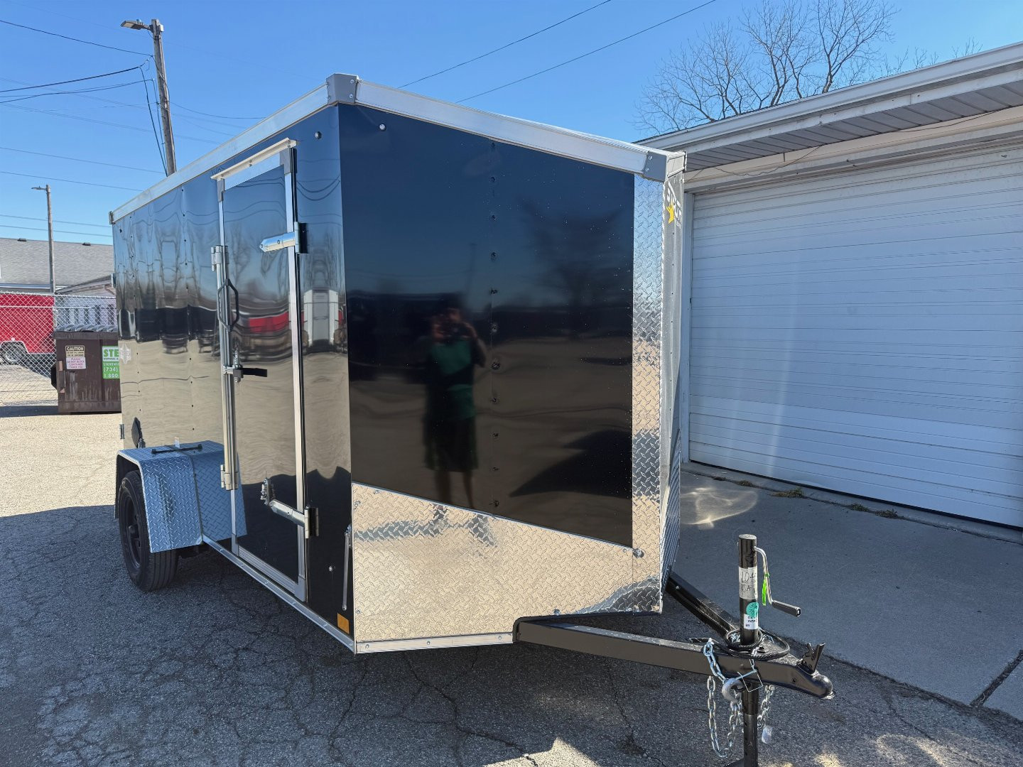 New 2025 6 x 12 Stealth Enclosed Trailer with Double Barn Doors