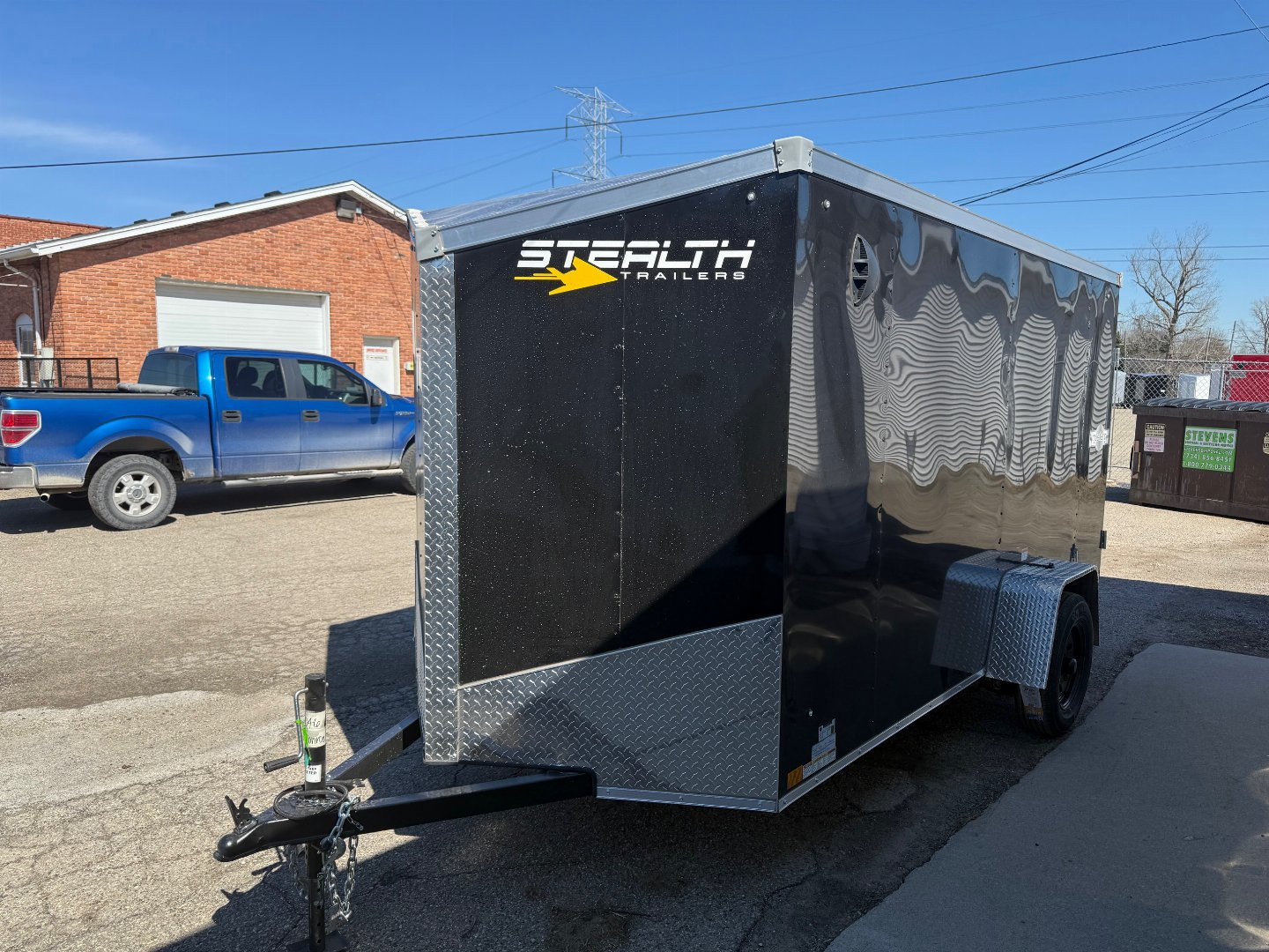 New 2025 6 x 12 Stealth Enclosed Trailer with Double Barn Doors