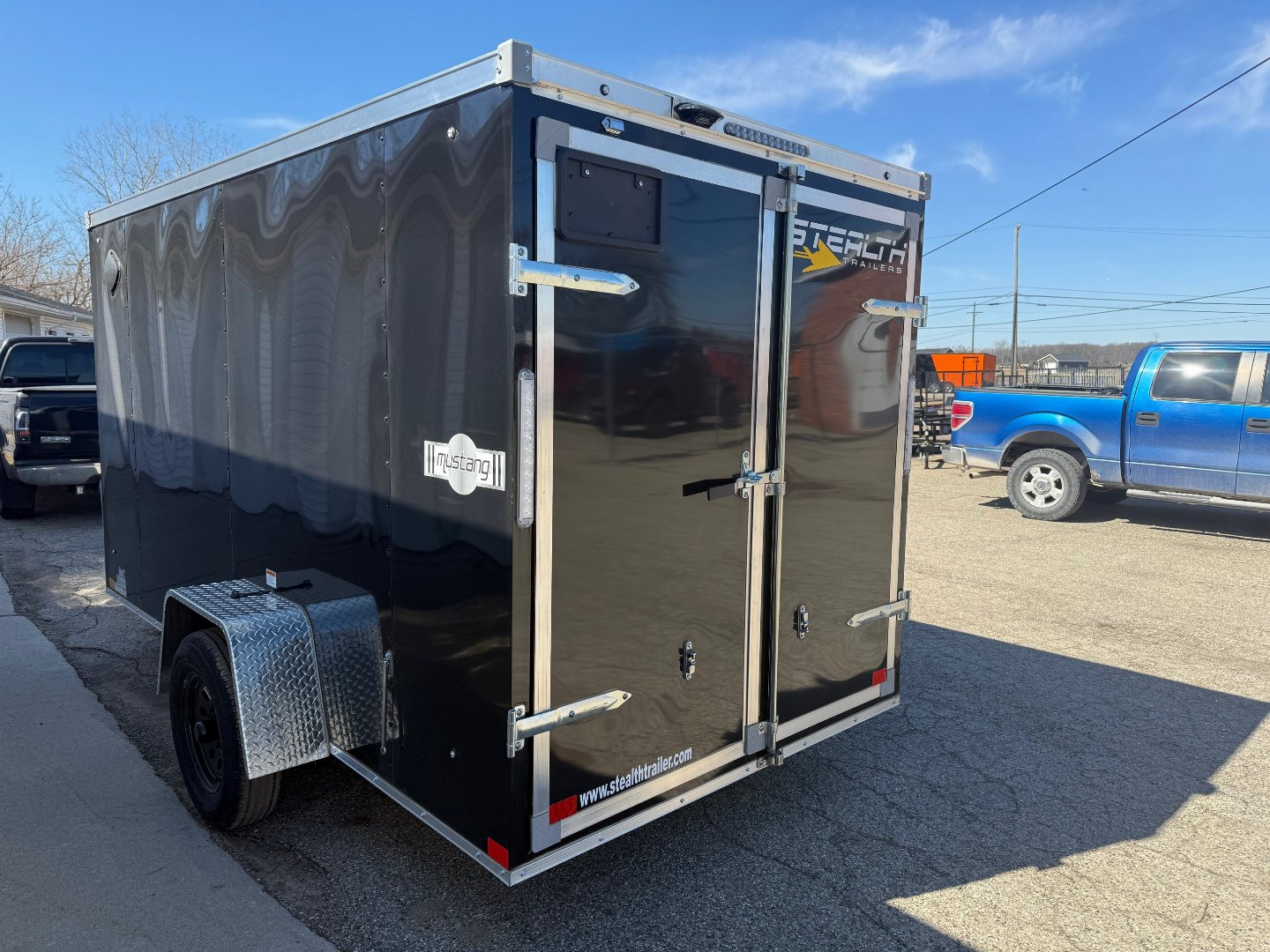 New 2025 6 x 12 Stealth Enclosed Trailer with Double Barn Doors