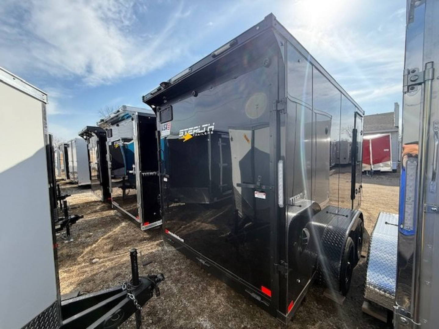 New 2025 Stealth 7 X 14 Cargo / Enclosed Trailer with Ramp with 7ft interior Height -UPGRADED MODEL