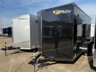 New 2025 Stealth 7 X 14 Cargo / Enclosed Trailer with Ramp with 7ft interior Height -UPGRADED MODEL