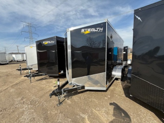 New 2025 Stealth 7 X 14 Cargo / Enclosed Trailer with Ramp with 7ft interior Height -UPGRADED MODEL