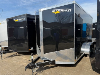 New 2025 Stealth 7 X 14 Cargo / Enclosed Trailer with Ramp with 7ft interior Height -UPGRADED MODEL