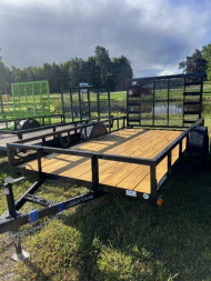 New 2025 Load Trail 77"X12' Landscape Trailer W/SPRING ASSIST GATE