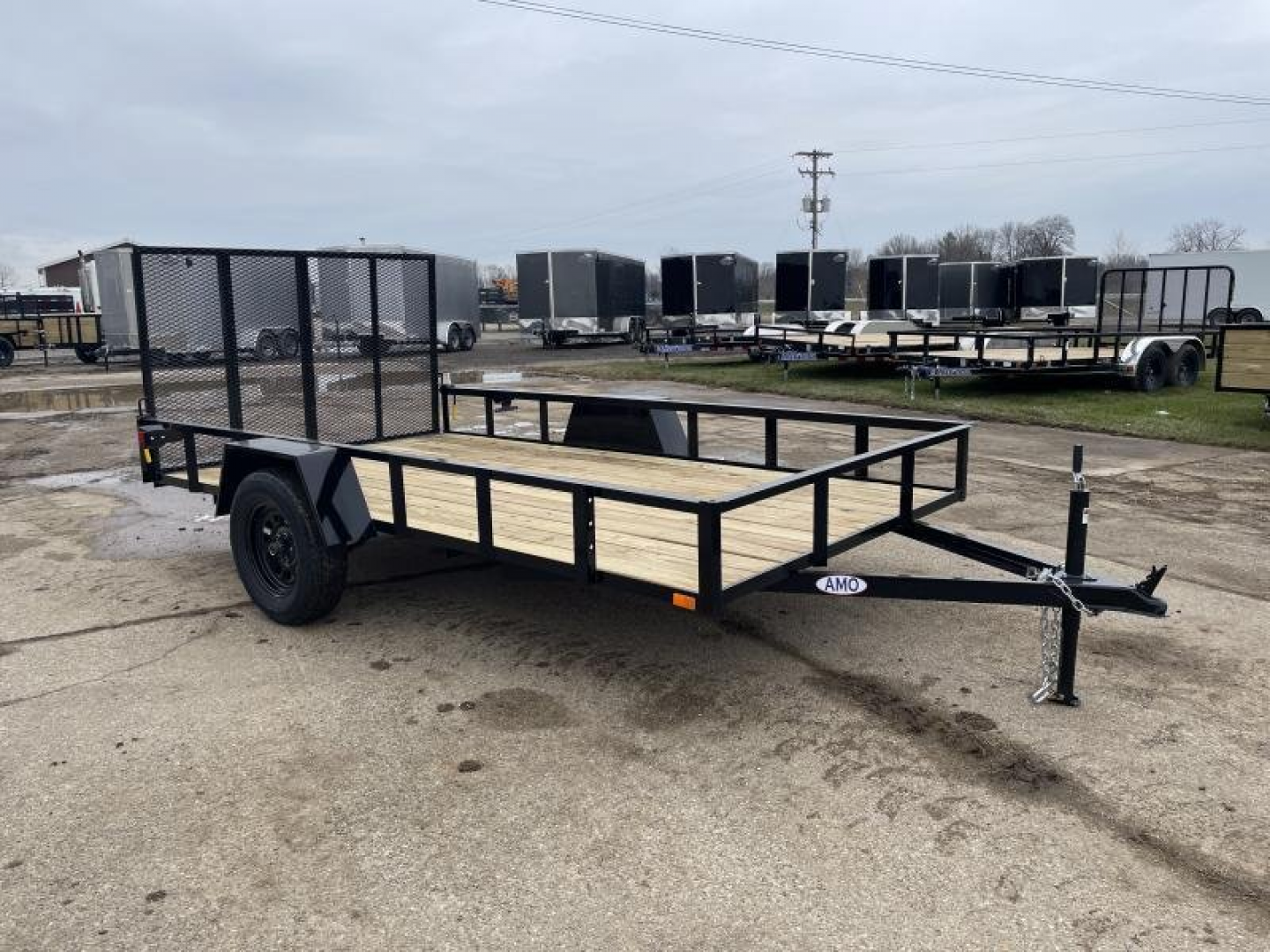 New 2025 AMO 6.4x12 3k Landscape Trailer