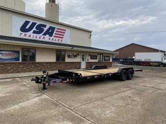 New 2025 LOAD TRAIL 83"x22' 14k Split Deck Gravity Tilt Trailer *OLD STOCK*