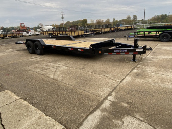 New 2025 LOAD TRAIL 83"x22' 14k Split Deck Gravity Tilt Trailer *OLD STOCK*
