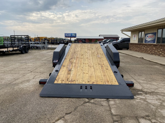 New 2025 LOAD TRAIL 83"x22' 14k Split Deck Gravity Tilt Trailer *OLD STOCK*