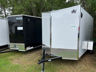 New 6 x 12 US Cargo Enclosed Trailer with -Double Barn Doors