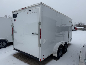 New 2025 7 x 16 Cross Enclosed Trailer with 7ft interior with Ramp