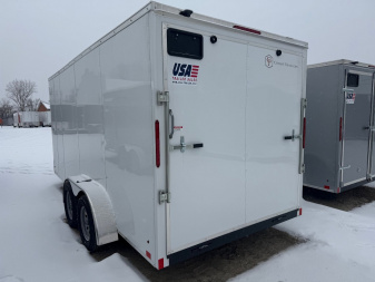 New 2025 7 x 16 Cross Enclosed Trailer with 7ft interior with Ramp