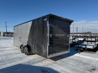 New 2025 LIGHTNING TRAILERS 7.5 x 27 4 Place All Aluminum Trailer with 7ft interior - Premium Package - END OF SEASON PRICE