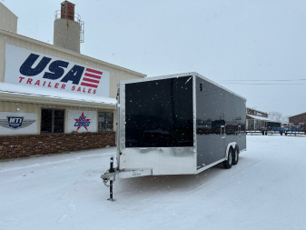 New 2025 Lightning Trailers 8x20 10K Aluminum Snowmobile Trailer