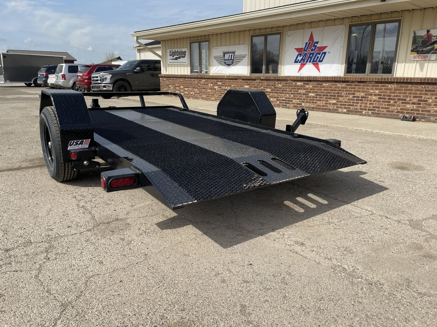 New 2025 Load Trail 77"X12' 5K Scissor Hauler Tilt Trailer