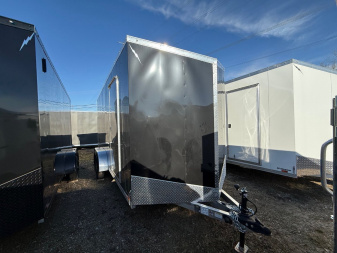 New 2025 LIGHTNING TRAILERS 7 X 16 ALL ALUMINUM Enclosed Trailer 7ft interior - Screwless