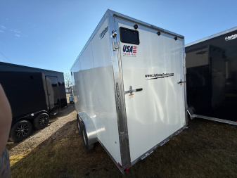New 2025 LIGHTNING TRAILERS 7 X 16 ALL ALUMINUM Enclosed Trailer 7ft interior - Screwless