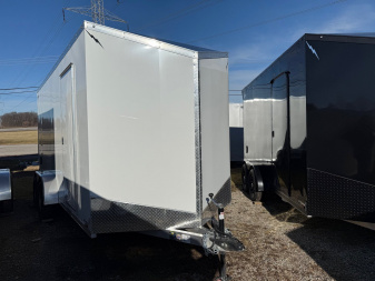 New 2025 LIGHTNING TRAILERS 7 X 16 ALL ALUMINUM Enclosed Trailer 7ft interior - Screwless