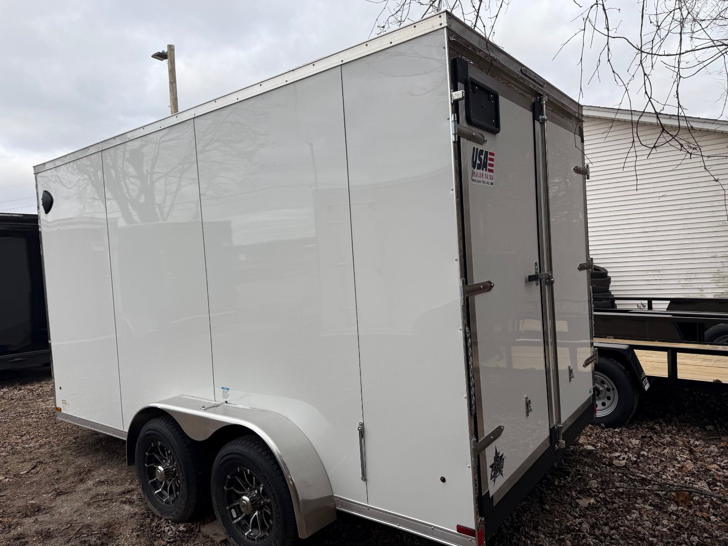 New 2025 US CARGO 7 x 14 Enclosed 10k GVW 7ft with Double Barn Doors