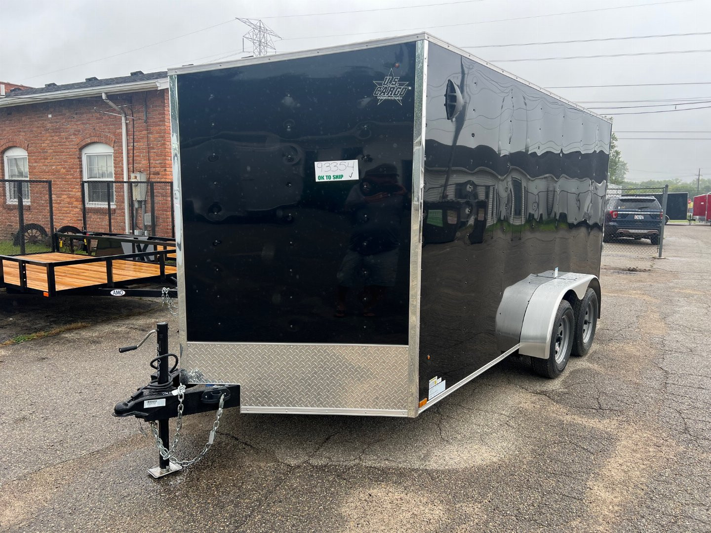 New 2025 US CARGO 7 X 14 Cargo Enclosed Trailer with Ramp