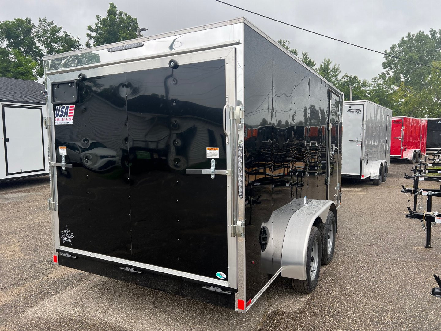 New 2025 US CARGO 7 X 14 Cargo Enclosed Trailer with Ramp