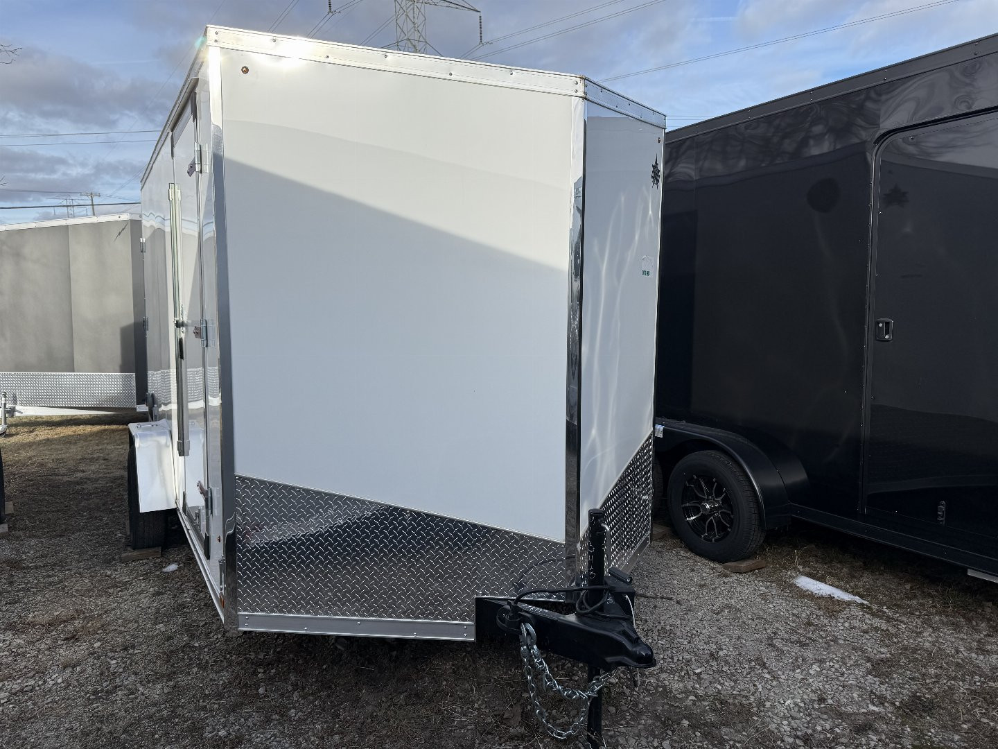 New 2025 7 X 12 US CARGO Enclosed Trailer 7ft interior w/Double Barn doors and Electric Brakes and UPGRADED OPTIONS