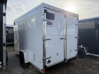 New 2025 7 X 12 US CARGO Enclosed Trailer 7ft interior w/Double Barn doors and Electric Brakes and UPGRADED OPTIONS