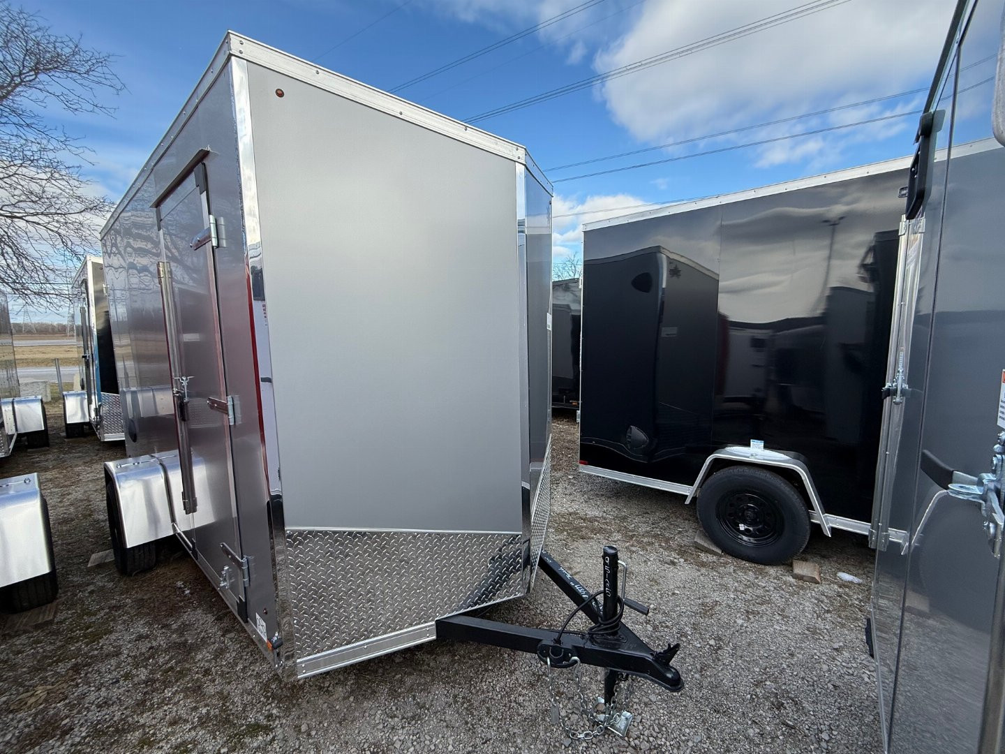 New 2025 US Cargo 6 x 12 Enclosed Trailer Ramp Door with 7FT INTERIOR - Screwless Exterior w/Upgraded Options
