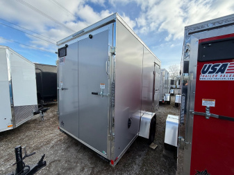 New 2025 US Cargo 6 x 12 Enclosed Trailer Ramp Door with 7FT INTERIOR - Screwless Exterior w/Upgraded Options