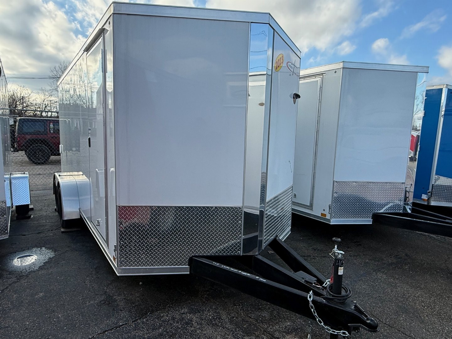 New 2024 7 x 16 Cross Enclosed Trailer with 6ft 6in interior with Ramp - UPGRADED OPTIONS