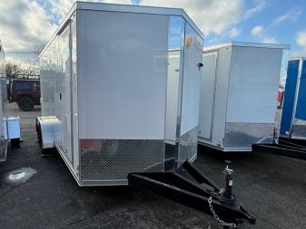 New 2024 7 x 16 Cross Enclosed Trailer with 6ft 6in interior with Ramp - UPGRADED OPTIONS