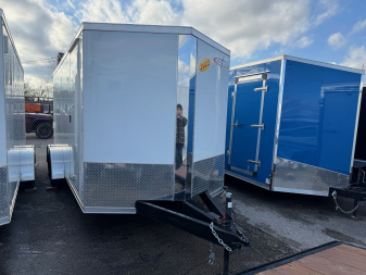 New 2024 7 x 16 Cross Enclosed Trailer with 6ft 6in interior with Ramp - UPGRADED OPTIONS