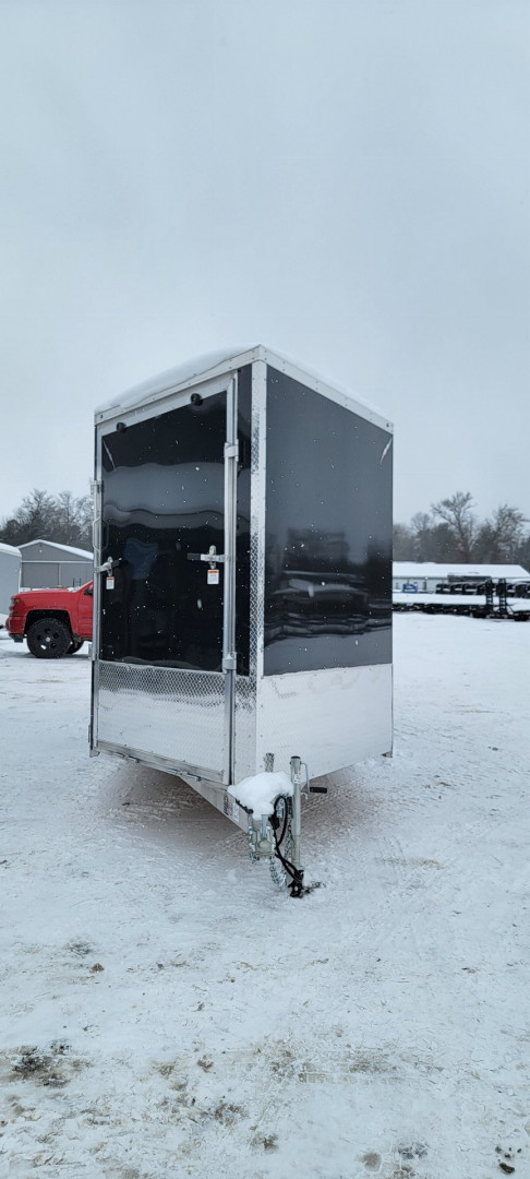 New 2025 Lightning Trailers 7X18 3 PLACE Snowmobile Trailer