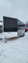 New 2025 Lightning Trailers 7X18 3 PLACE Snowmobile Trailer