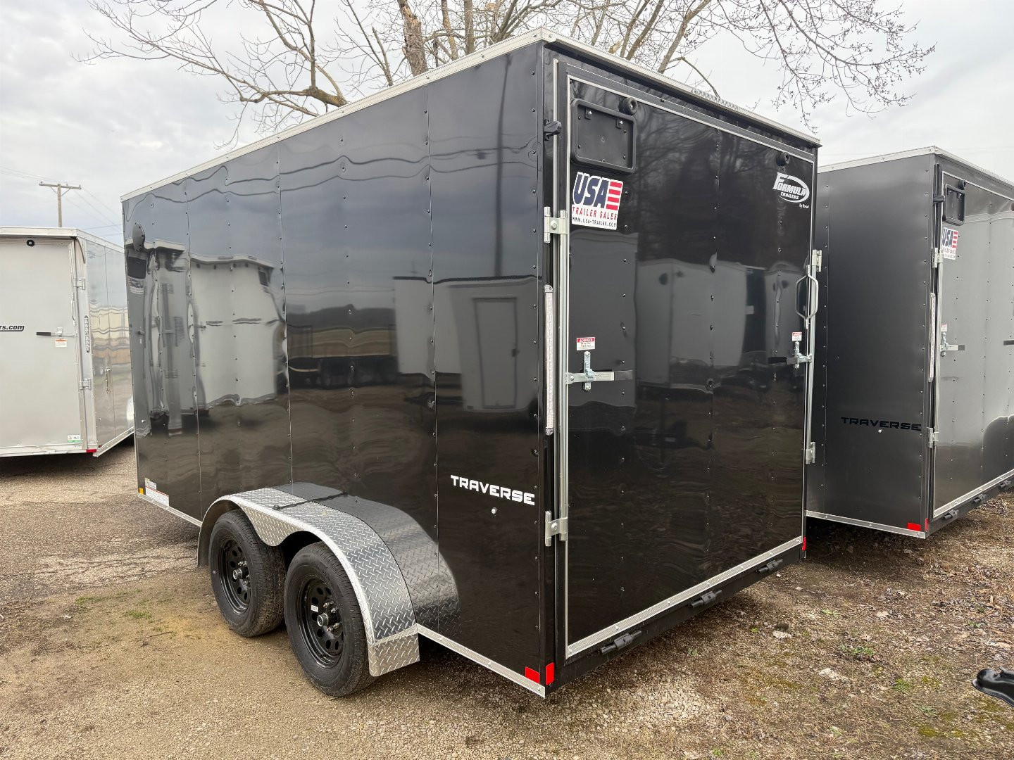 New 2024 FORMULA TRAILERS 7 x 14 Cargo / Enclosed Trailer with 7ft Interior with Ramp Door