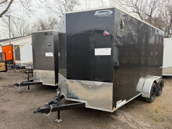 New 2024 FORMULA TRAILERS 7 x 14 Cargo / Enclosed Trailer with 7ft Interior with Ramp Door