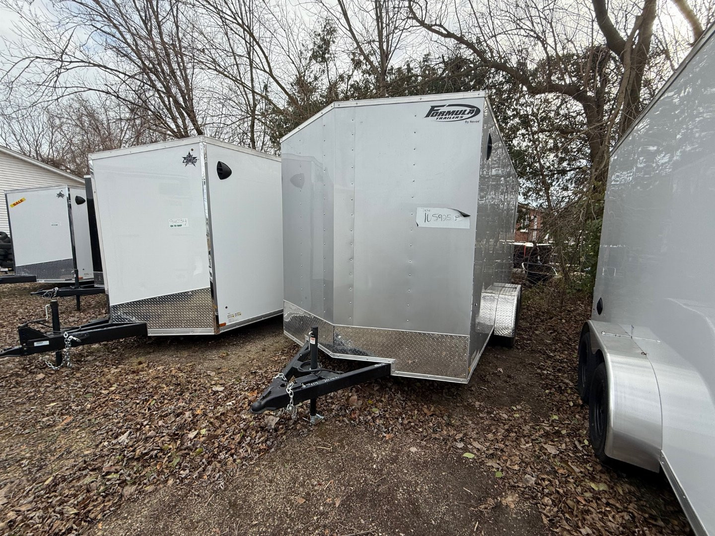 New 2024 FORMULA TRAILERS 7 x 14 Cargo / Enclosed Trailer with 7ft Interior with Ramp Door