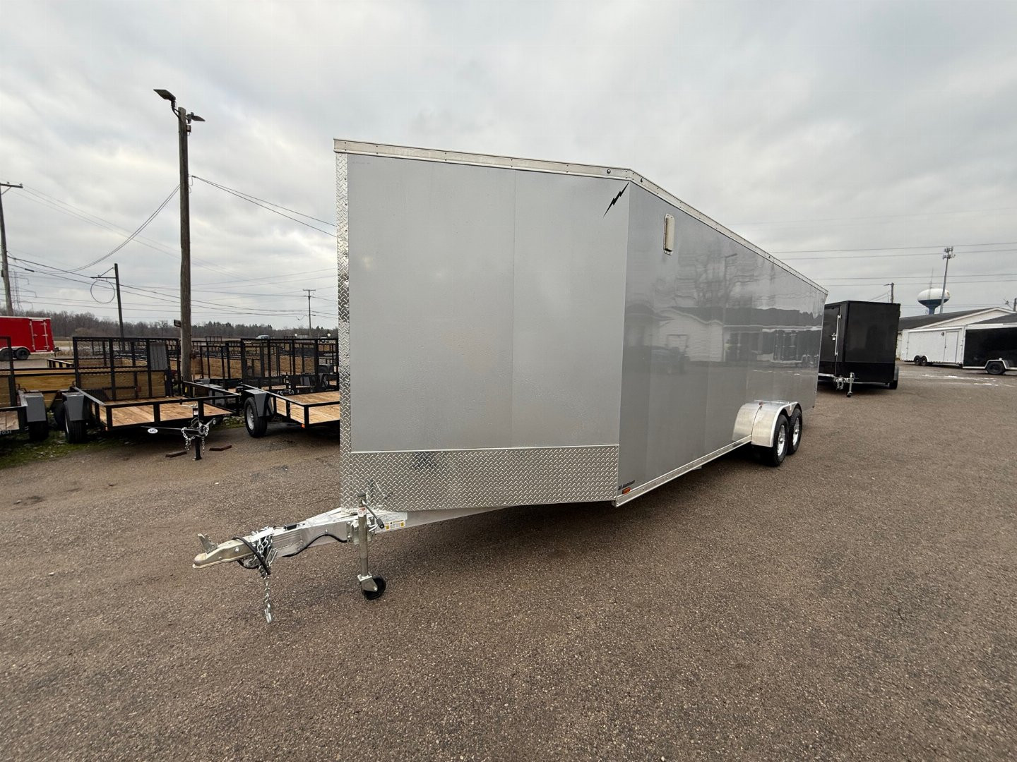 New 2025 LIGHTNING TRAILERS 7 x 29 4 Place Snowmobile Trailer with 7ft Interior height