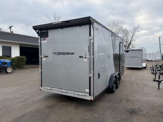 New 2025 LIGHTNING TRAILERS 7.5 x 23 - 3 Place All Aluminum Trailer with 7ft interior - Premium Package