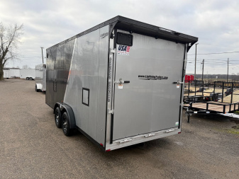 New 2025 LIGHTNING TRAILERS 7.5 x 23 - 3 Place All Aluminum Trailer with 7ft interior - Premium Package
