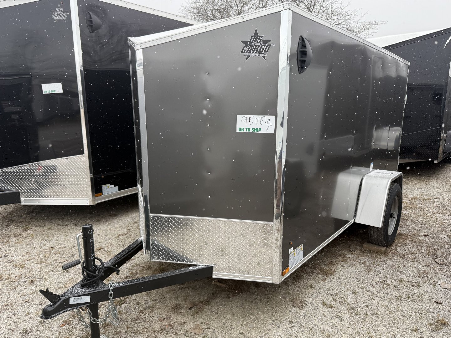 New 5 x 10 US Cargo Enclosed Trailer with ramp