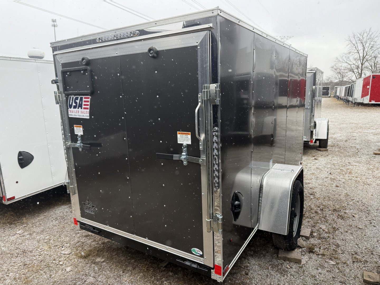 New 5 x 10 US Cargo Enclosed Trailer with ramp