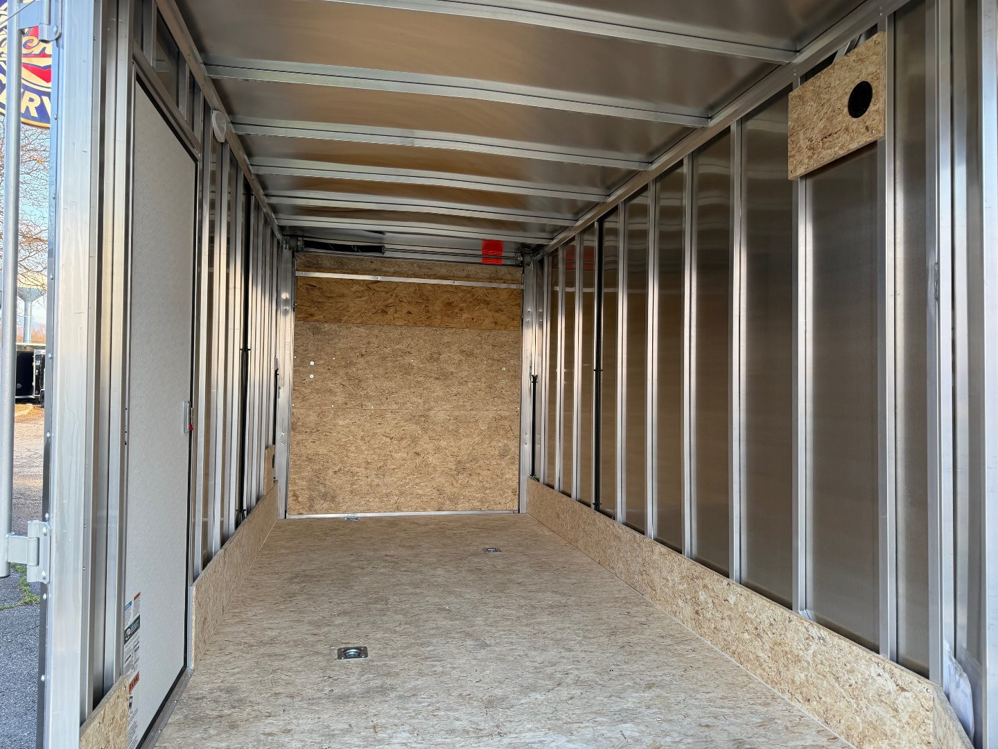 New 2025 Lightning 7 X 19 Lightning 2 Place Enclosed Snowmobile Trailer with 7ft Interior