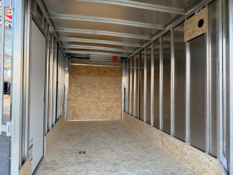 New 2025 Lightning 7 X 19 Lightning 2 Place Enclosed Snowmobile Trailer with 7ft Interior