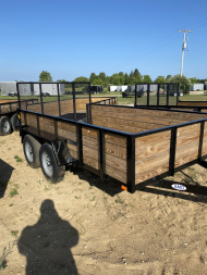 New 2025 AMO 82"x12' TANDEM AXLE Woodside Utility Trailer
