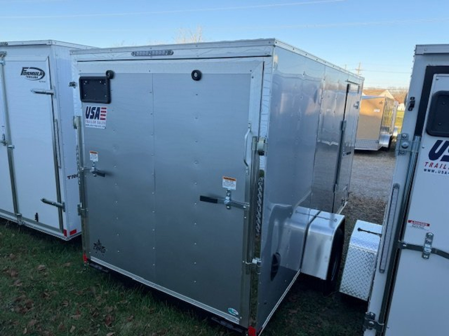 New 2025 6 x 12 US Cargo Enclosed Trailer with ramp -